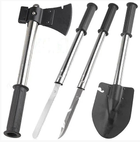 Туристический набор 4 в 1 (лопата, топор, пила, нож) с чехлом - изображение 5