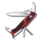 Складной нож Victorinox RANGERGRIP 61 One Hand 0.9553.MC Швейцарский нож Викторинокс Черный Красный