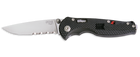 EDC нож SOG FLASH I Satin / Drop Point / Partially Serrated FSA97-CP - изображение 1