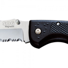 EDC нож SOG MAGNADOT 2.0 Satin-Clip Point-Partially Serrated S301N-CPEDC - изображение 4