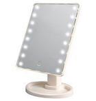 Настольное зеркало для макияжа с LED подсветкой Белый 22 светодиода (FG22)