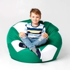 Крісло мішок М'яч футбольний SanchoBAG, розмір М (Середній), матеріал Оксфорд, колір Зелений: Зелений + Білий - зображення 1
