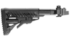 Приклад складной FAB M4 для AK 47, полимер, черный - изображение 3