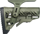 Приклад FAB Defense GLR-16 CP з регульованою щокою для AR15/M16. Колір - оливковий - зображення 8