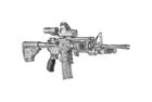 Пістолетна Рукоятка FAB Defense AGR-43 прогумована для M4/M16/AR15. Колір - оливковий - зображення 3