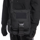 Тактична сумка Silver Knight міська наплічна з системою MOLLE Black (170-black) - зображення 5
