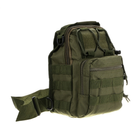 Тактичний рюкзак Silver Knight однолямочный з системою M. O. L. L. E Olive (098-olive) - зображення 3