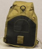 Однолямковий міський тактичний рюкзак Tactical барсетка сумка слінг із системою molle на 7 л Coyote (095-coyote) - зображення 9