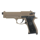 Пістолет Cyma Beretta M92F/M9 CM.126 Tan AEP (Страйкбол 6мм) - изображение 1