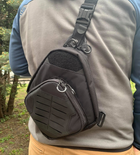Тактическая сумка для скрытого ношения Scout Tactical EDC ambidexter bag gen 2 black X-PAC + органайзер и кобура в комплекте - изображение 6