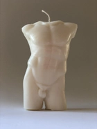 Комплект свічка з натурального 100% соєвого воску чоловічий силует і жіночий силует 12,5 см "Він і Вона". (Ручна робота) - изображение 5