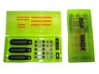 Набор мушек (5 шт.) Dead Ringer Pro-Pack. 10 цветных вставок. Кейс для хранения (DR4409) - изображение 1