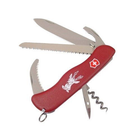 Нож складной швейцарский многофункциональный Victorinox Hunter 0.8873.4 червоний - изображение 2