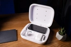 Стерилізатор для мобільного телефону з функцією бездротової зарядки Qitech Wireless Charging Sterilizing Box 4 в 1 колір білий - зображення 3