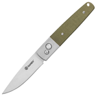 Нож складной Ganzo G7211 (длина: 200мм, лезвие: 85мм, сатин), зеленый - изображение 1
