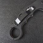 Нож складной керамбит Emerson Super Karambit (длина: 20см, лезвие: 9см) silver, с шайбой emerson - изображение 6