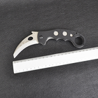 Нож складной керамбит Emerson Super Karambit (длина: 20см, лезвие: 9см) silver, с шайбой emerson - изображение 9