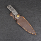 Нож фиксированный Boker ZD-075 (длина: 22.5см, лезвие: 11.5см), ножны кожа - изображение 10