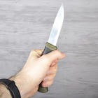 Нож фиксированный Mora Companion (длина: 215мм, лезвие: 102мм, углеродистая сталь), зеленый - изображение 5