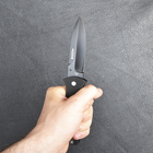 Нож складной Ontario Bob Dozier Arrow (длина: 208мм, лезвие: 92мм, чёрное), черный 9101 - изображение 10