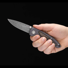 Нож складной Boker Leopard-Damast I (длина: 210мм, лезвие: 90мм), черный-дерево - изображение 7