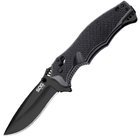 Нож складной SOG Vulcan Black TiNi (длина: 210мм, лезвие: 90мм) - изображение 1