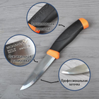 Нож фиксированный Mora Companion (длина: 218мм, лезвие: 103мм), оранжевый - изображение 2