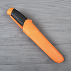 Нож фиксированный Mora Companion (длина: 218мм, лезвие: 103мм), оранжевый - изображение 9