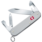 Ніж складний, мультитул Victorinox Cadet Alox (84мм, 9 функцій), срібний 0.2601.26