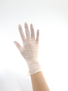 Перчатки Santex Латексные медицинские опудренные Рамер М 100шт Белые - изображение 2