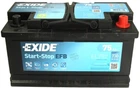 Автомобільний акумулятор Exide Start-Stop EFB 75 А·год Ев (-/+) Euro (730EN) (EL752)