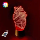 3D нічник "Серце 2" 3DTOYSLAMP