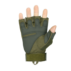 Перчатки тактические Lesko E301 Green L беспалые армейские для спецслужб - изображение 3