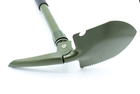 Лопата саперная складная Камуфляж H-139, Чехол, Зеленая (t073) - изображение 2