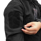 Тактическая куртка Soft Shell Lesko A001 Black S ветровка для мужчин с карманами водонепроницаемая (F_4255-18456) - изображение 3