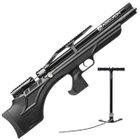 Пневматична PCP гвинтівка Aselkon MX7-S Black кал. 4.5 + Насос Borner для PCP в подарунок - зображення 1