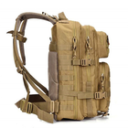 Рюкзак тактический ARMY мужской военный для похода туристический спортивный песочный койот(18-0003) - изображение 5
