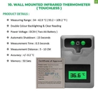 Автоматичний настінний безконтактний термометр ES-T05 - зображення 5