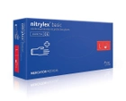 Перчатки нитриловые Nitrylex® Basic нестерильные неопудренные L 10 уп по 100 шт/50 пар/уп (6736072) - изображение 2