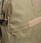 Рюкзак мужской тактический 50420 песочного цвета 48 см х 35 см х 17 см - изображение 6