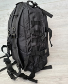 Рюкзак мужской тактический 50402 черного цвета 47 см х 33 см х 18 см - изображение 6