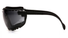 Балистические очки защитные с уплотнителем Pyramex модель V2G (gray) Anti-Fog, серые - изображение 3