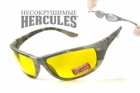 Стрелковые очки Global Vision Eyewear HERCULES 6 CAMO Yellow - изображение 1