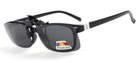 Поляризационная накладка на очки RockBros чёрная маленькая - изображение 1