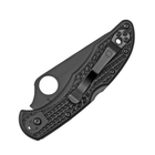 Ніж складний Spyderco Delica 4 Black Blade, напівсерейтор (C11PSBBK) - изображение 1