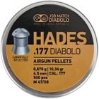 Кулі пневматичні JSB Diabolo Hades. Кал 4.5 мм Вага 0.670 г 500 шт/уп 14530604 - зображення 1