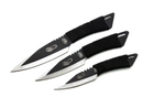 Метательные ножи набор 3 штуки в чехле нержавеющая сталь "Скорпион" Черные - изображение 2