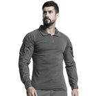 Тактическая рубашка Lesko A655 Gray 4XL кофта с длинным рукавом камуфляжная армейская - изображение 5