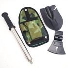 Набор туристический 4в1 лопатка нож пила топор с чехлом UKC камуфляж (609187) - изображение 3