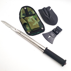 Набор туристический 4в1 лопатка нож пила топор с чехлом UKC камуфляж (609187) - изображение 5